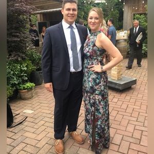 Reformation high neck maxi dress